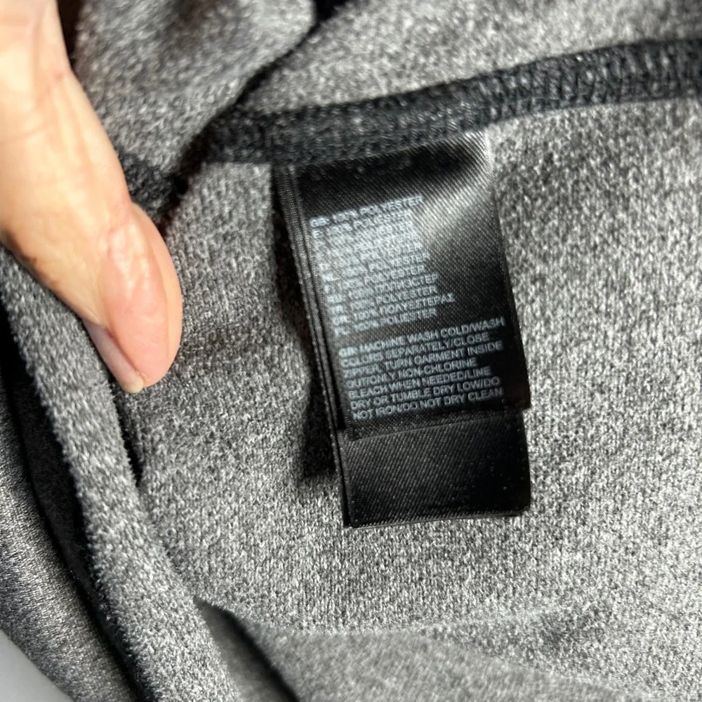 The North Face Mens Fleece Quarter Zip‎ Pullover Gray M M Athletic